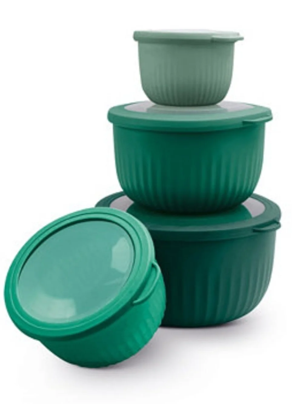 Art & Cook 8-Piece Round Nesting Bowl Set with Lids